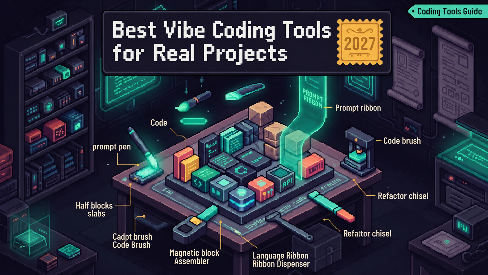 Melhores ferramentas de vibe coding em 2027 para projetos reais